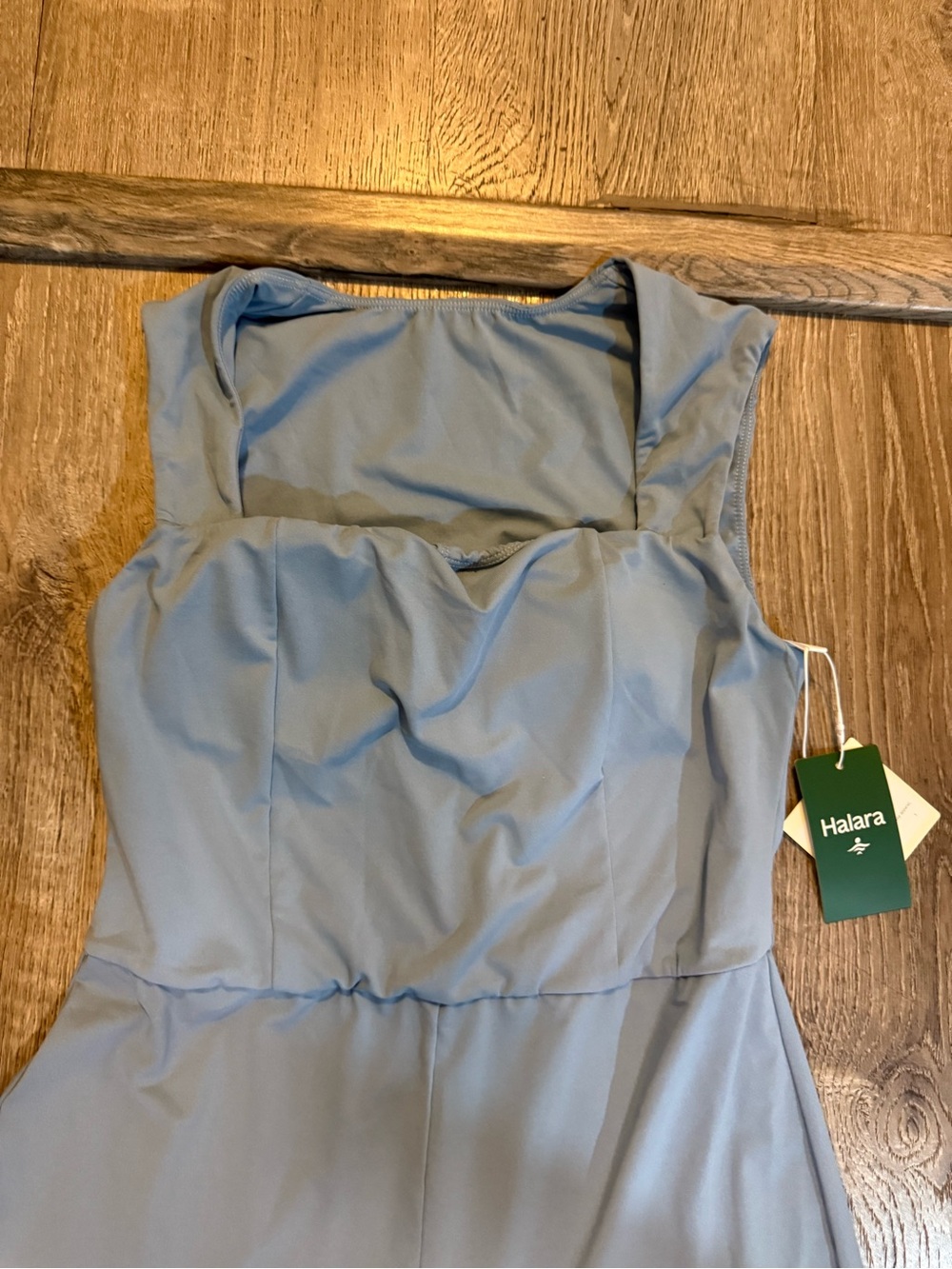 Halara Square Neck Sleeveless Bridesmaid and Wedding Guest Jumpsuit  in Moon Ice - Picture 6 of 10